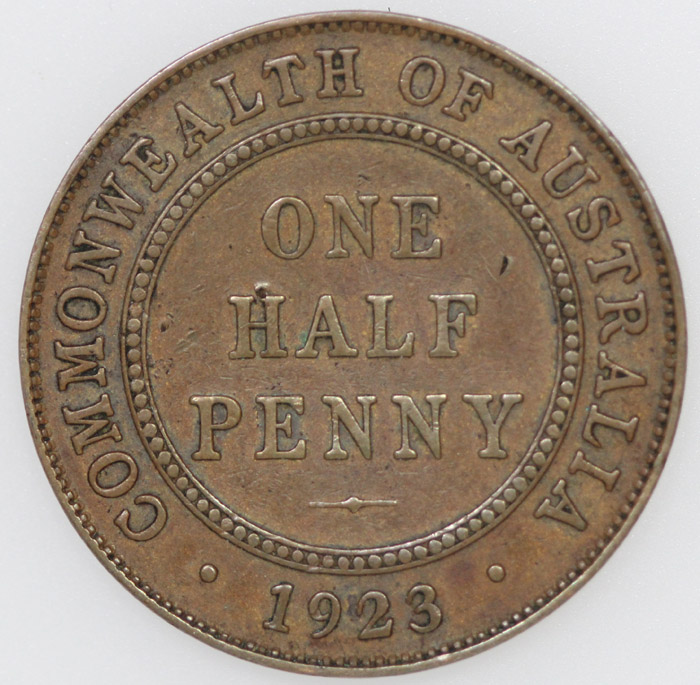 Australia 1923 Halfpenny, g... image