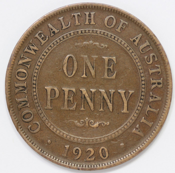 Australia 1920 .//. Penny, ... image