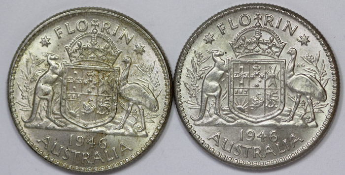 Australia 1946 Florin, Choi... image