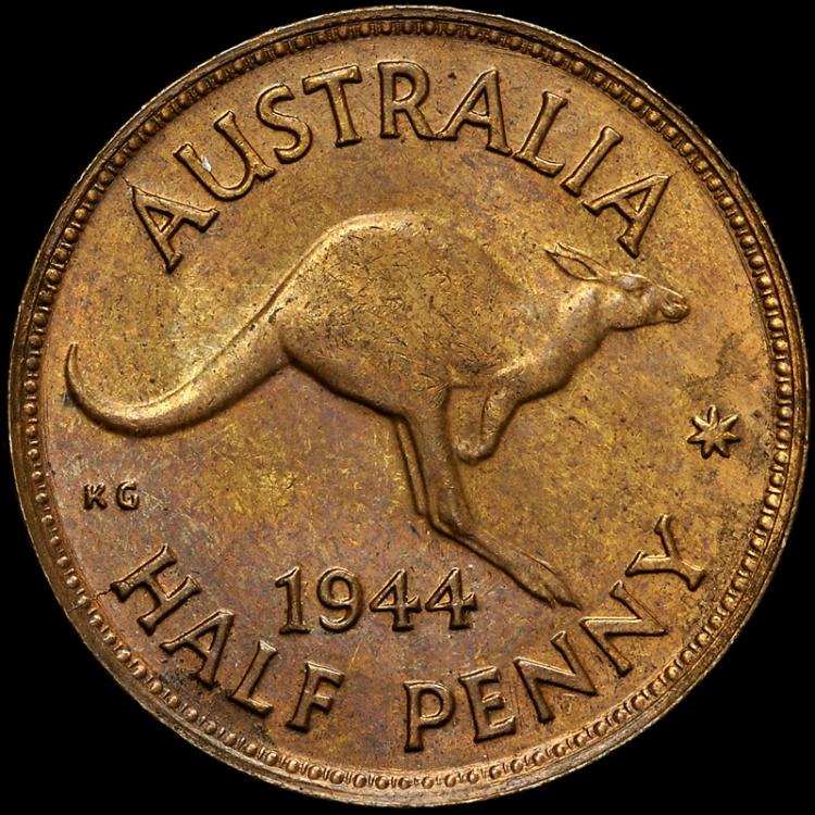 Australia 1944 Halfpenny, N... image