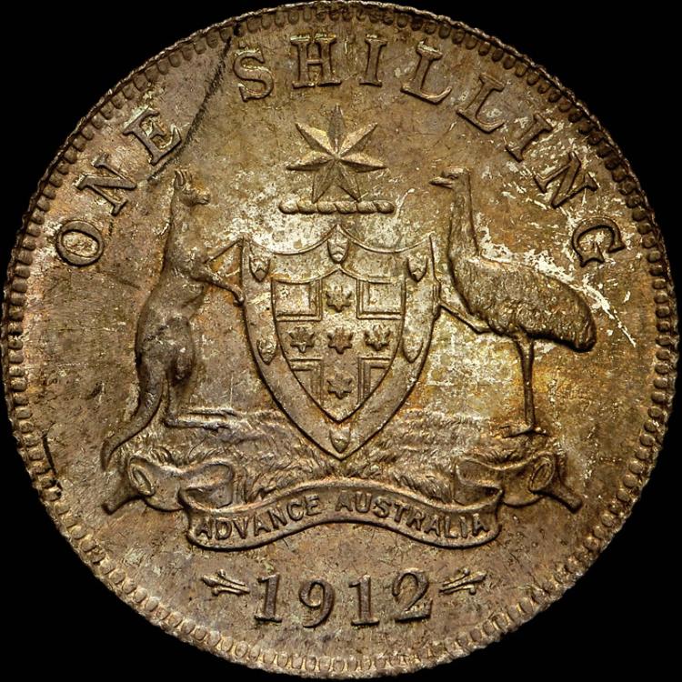 Australia 1912 Shilling, PC... image