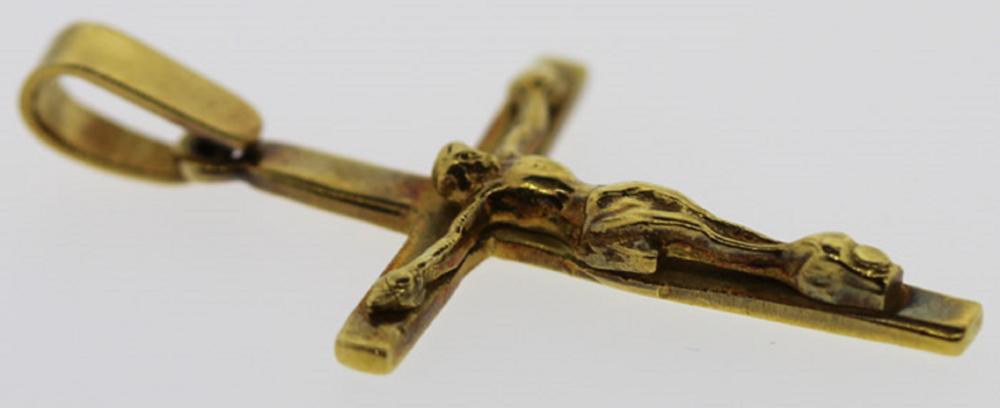 Gold Crucifix in 18ct Gold image