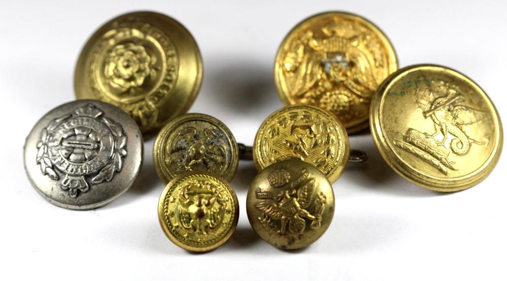 WWII. Military Buttons (8 v... image