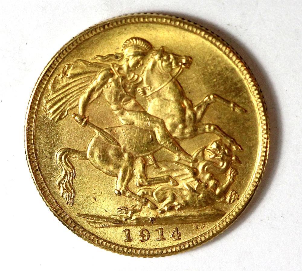 Australia. 1914 P Sovereign... image