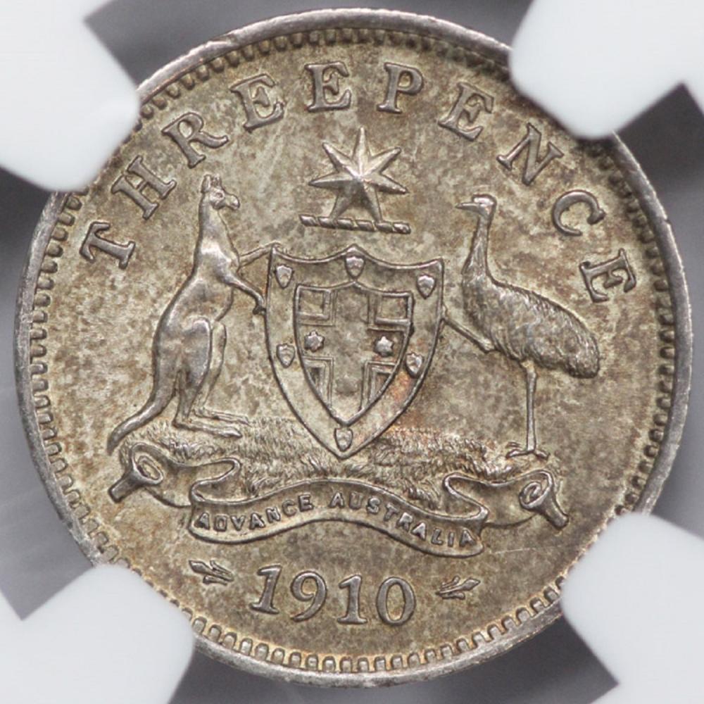 Australia. 1910 Threepence,... image