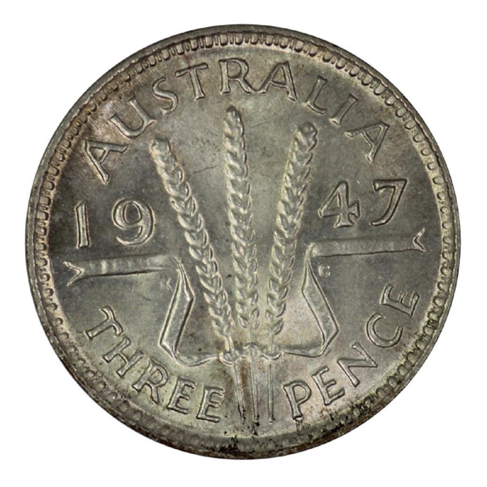 Australia. 1947 Threepence,... image