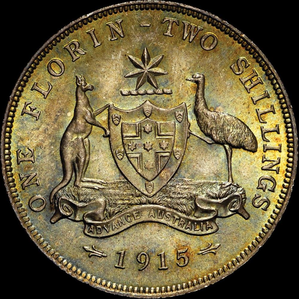 Australia. 1915 (L) Florin,... image