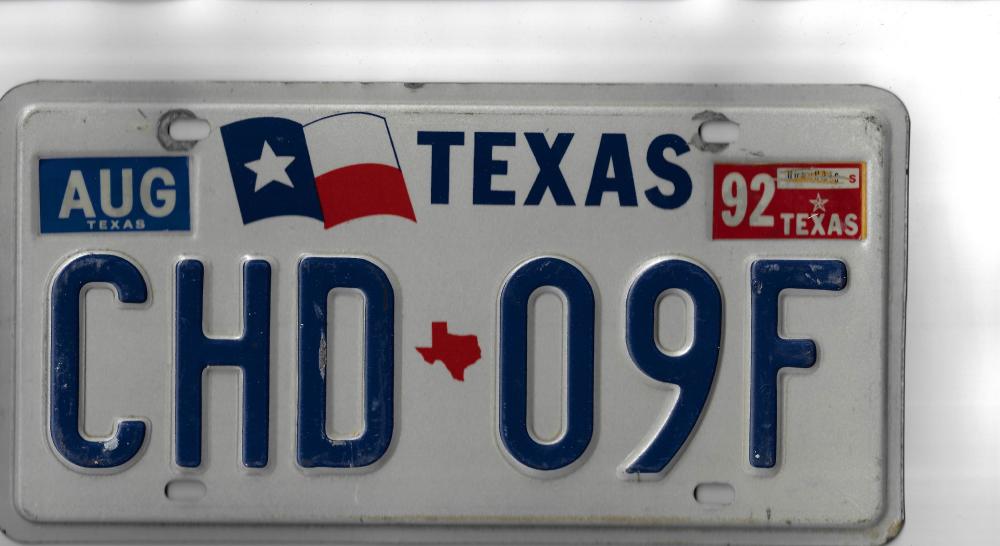 U.S.A. Texas Car Number Pla... image