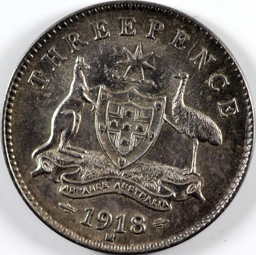 Australia. 1918 Threepence,... image