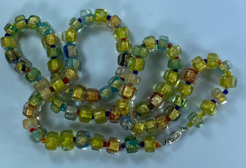 Murano Glass Bead Necklace image