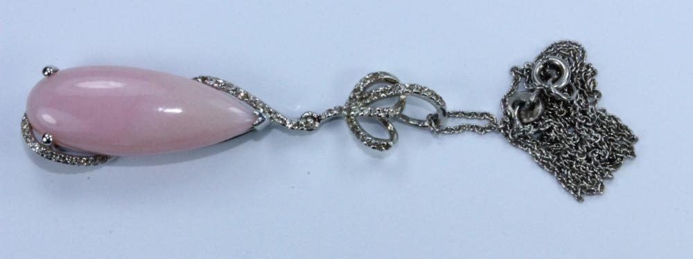 Teardrop Pink Peruvian Opal... image