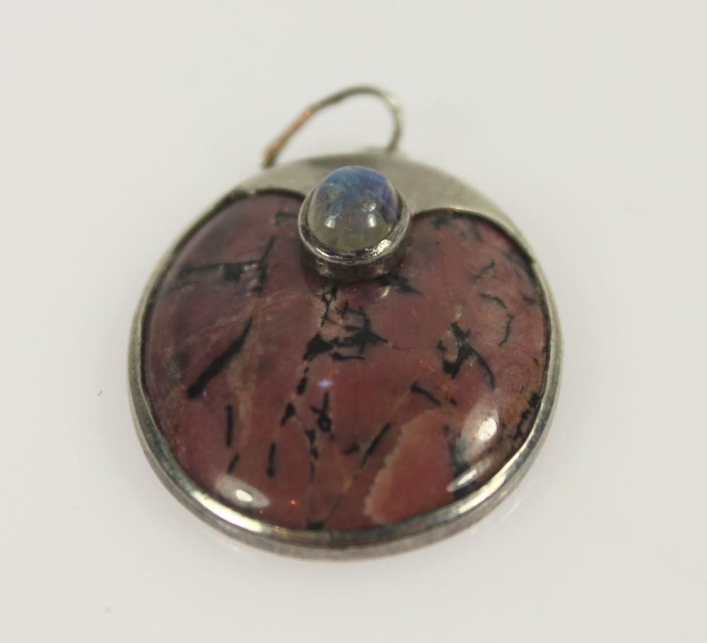 Rhodolite Pendant in Sterli... image