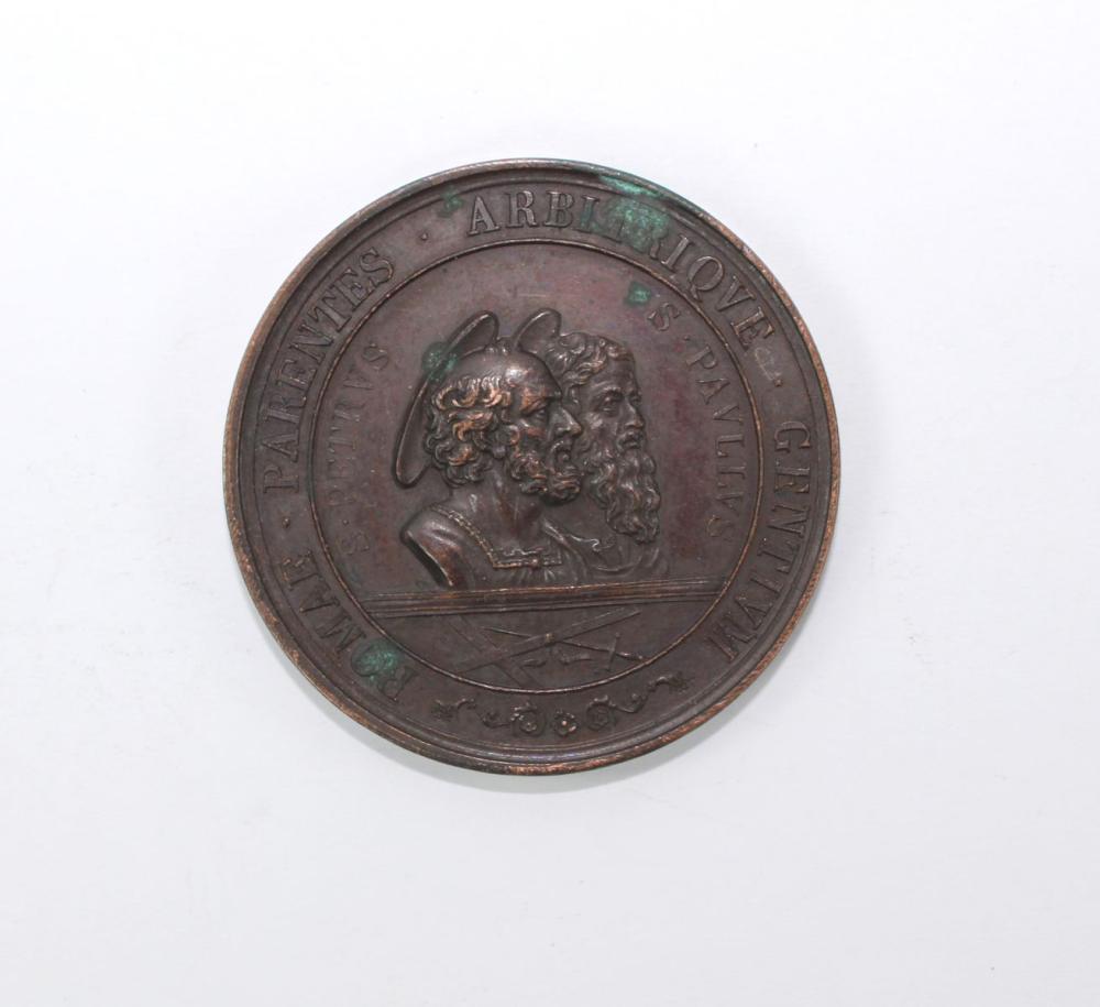 Papal States 1867 Bronze Me... image