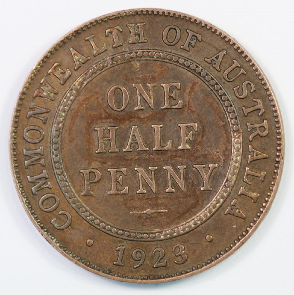 Australia 1923 Halfpenny, V... image