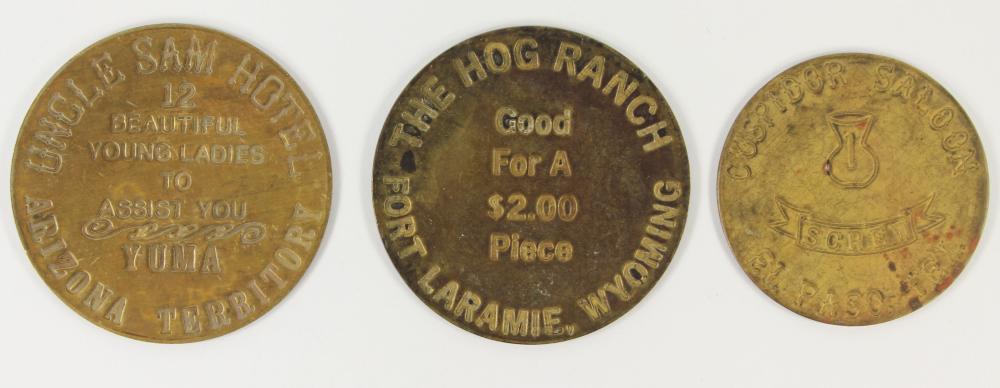 U.S.A. Brass Brothel Tokens... image