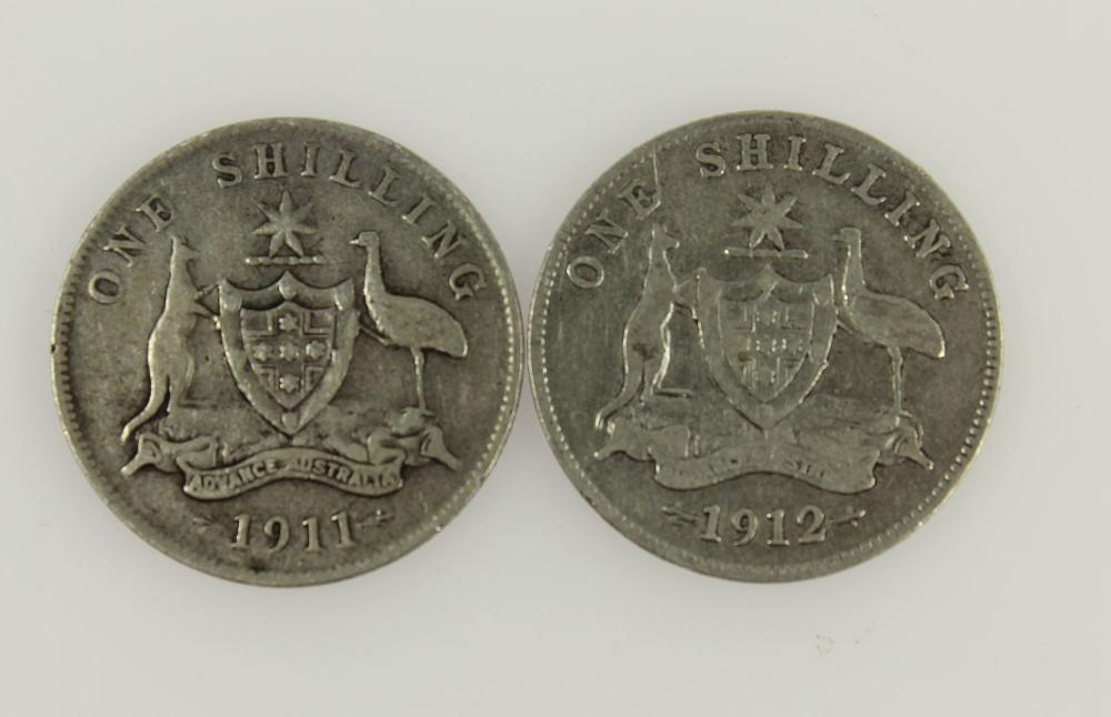 Australia 1911 & 1912 Shill... image