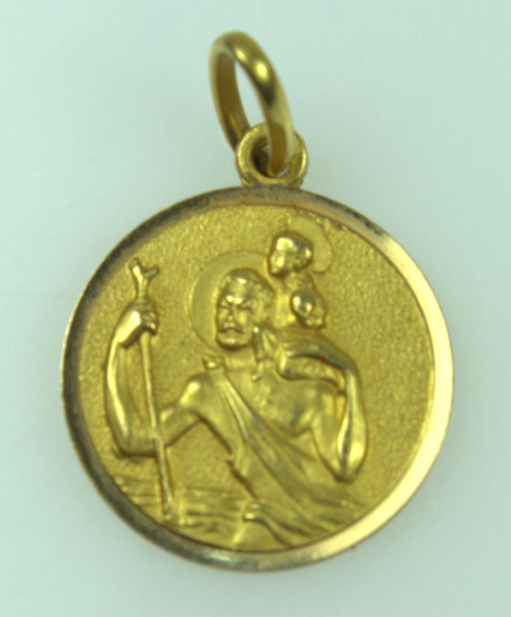 St Christopher Medal in 18c... image