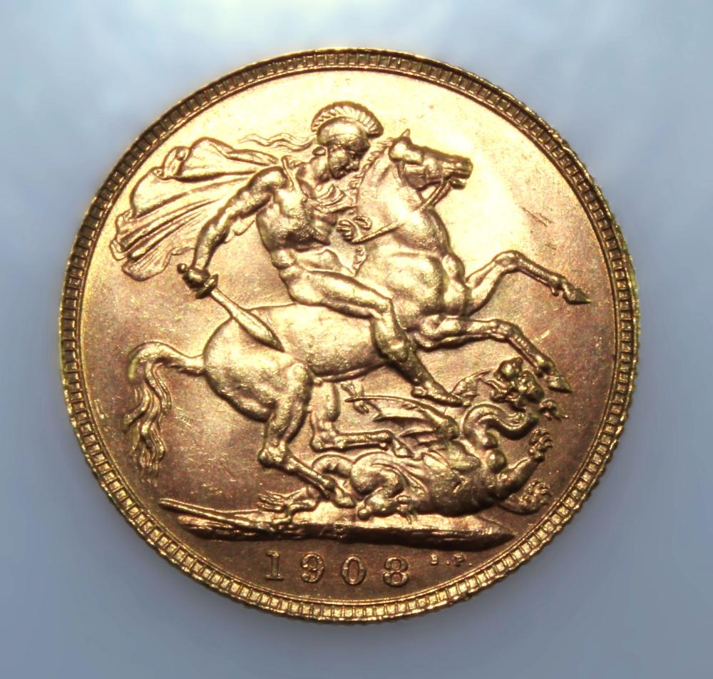 Australia 1908 P Sovereign,... image