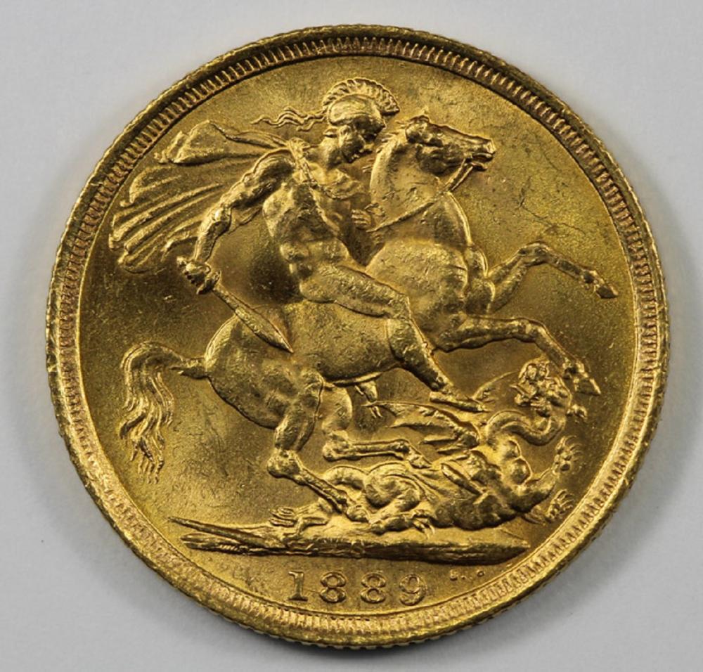 Australia. 1889 S Sovereign... image