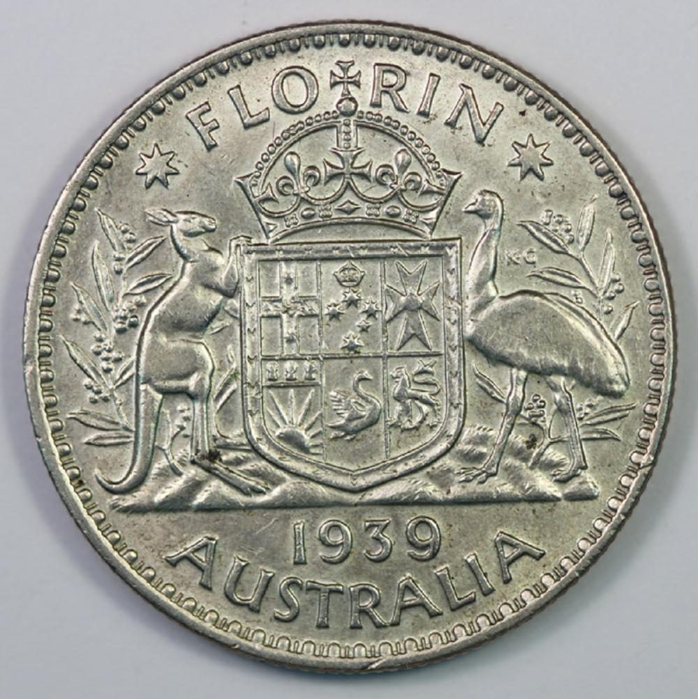 Australia. 1939 Florin, abo... image