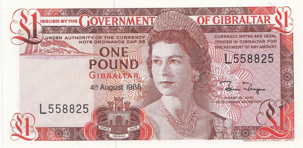 Gibraltar. £1 '4th August 1... image