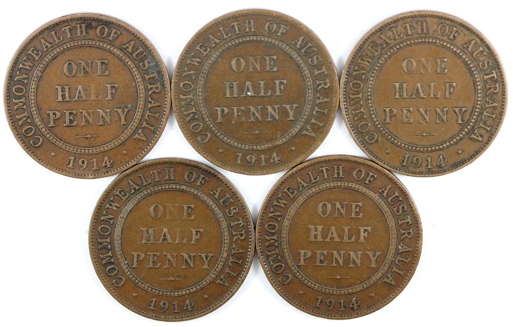 Australia. 1914 Halfpenny, ... image