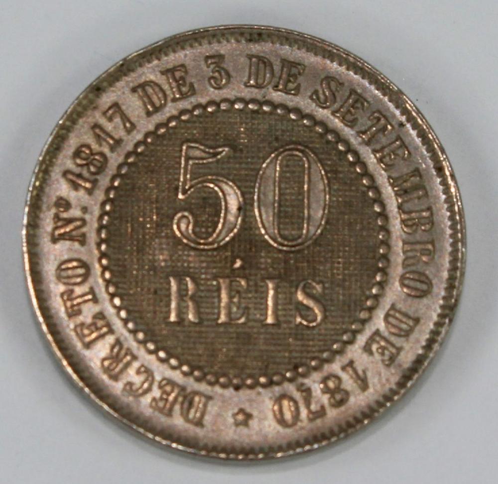 Brazil 1887 50 Reis, Choice... image