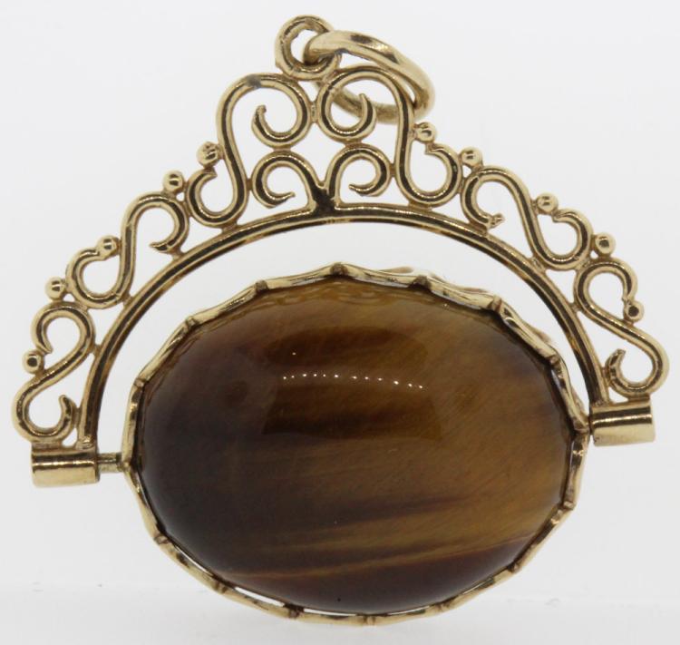 Tiger's Eye Pendant in 9ct ... image