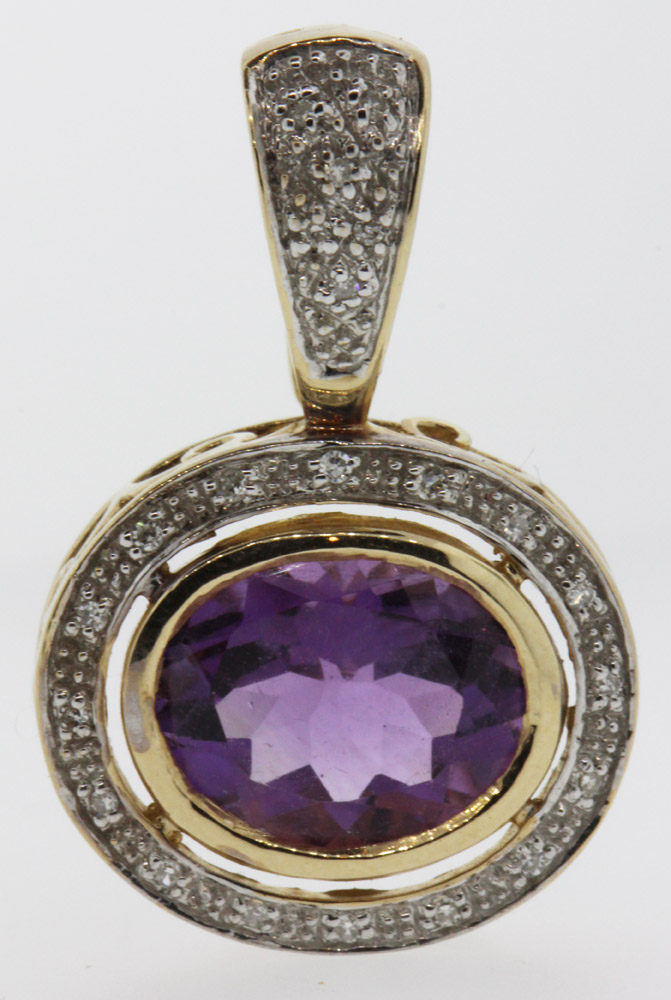 Amethyst & Diamond set Enha... image