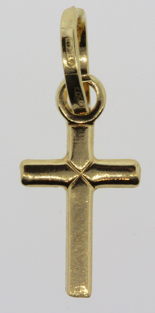 Small 18ct Gold Crucifix image