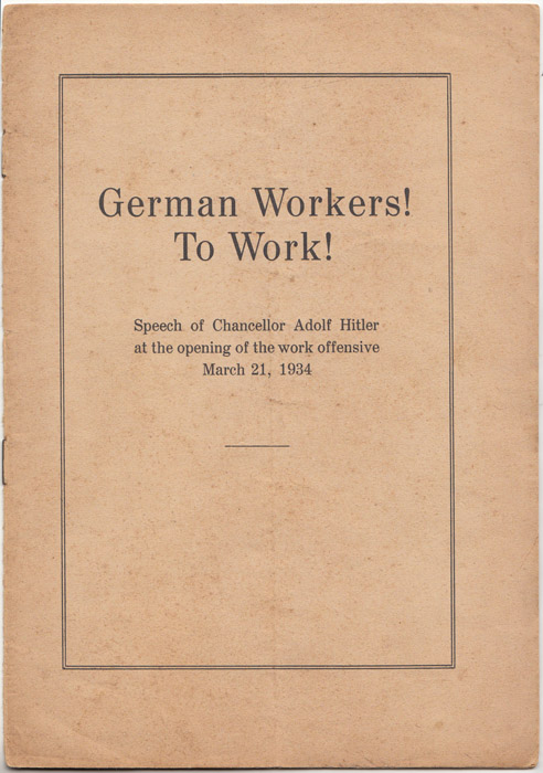 'German Workers! To Work!' ... image