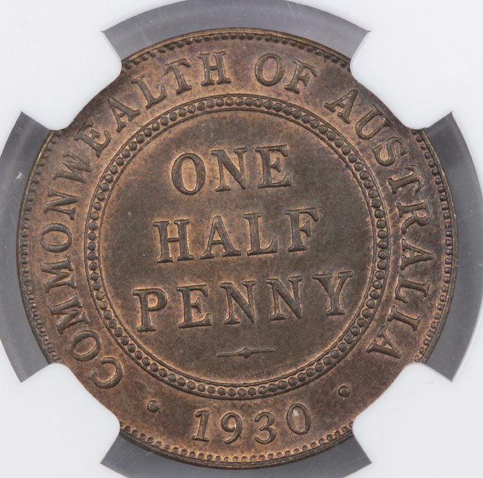 Australia 1930 Half Penny, ... image