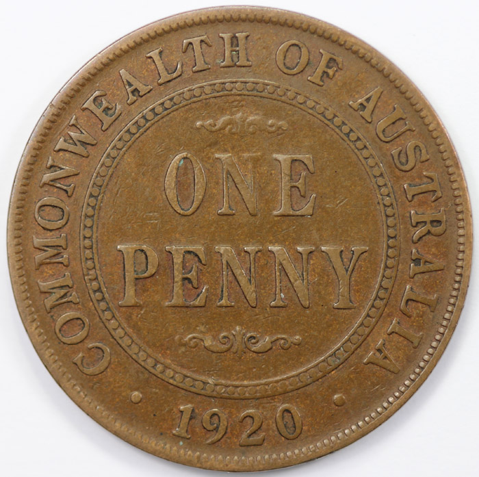 Australia 1920 .//. Penny, ... image