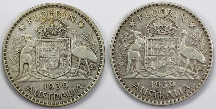 Australia 1939 Florin, Very... image