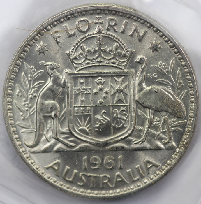 Australia 1961 Florin, ACGS... image