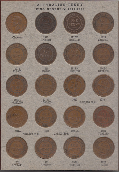 Australia Penny Set 1911 - ... image