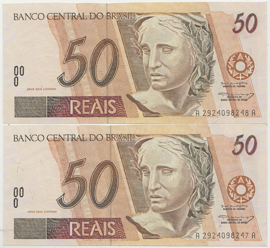 Brazil (1994) 50 Reais Sign... image