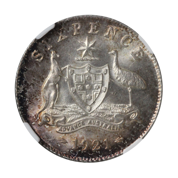 Australia 1921 Sixpence, NG... image