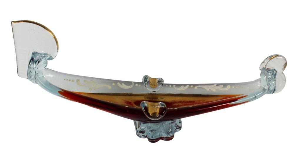 Murano Glass Gondola Ashtray image