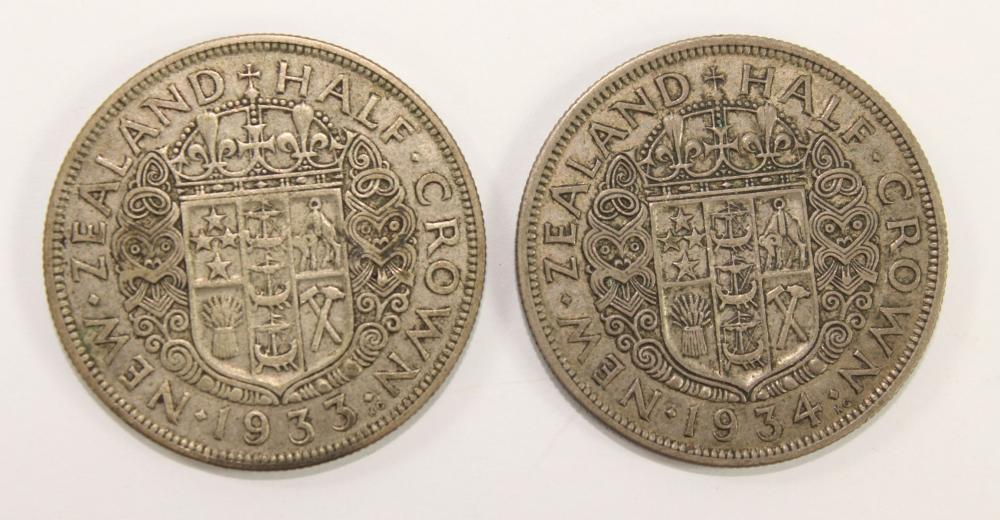 New Zealand 1933 & 1934 Sil... image