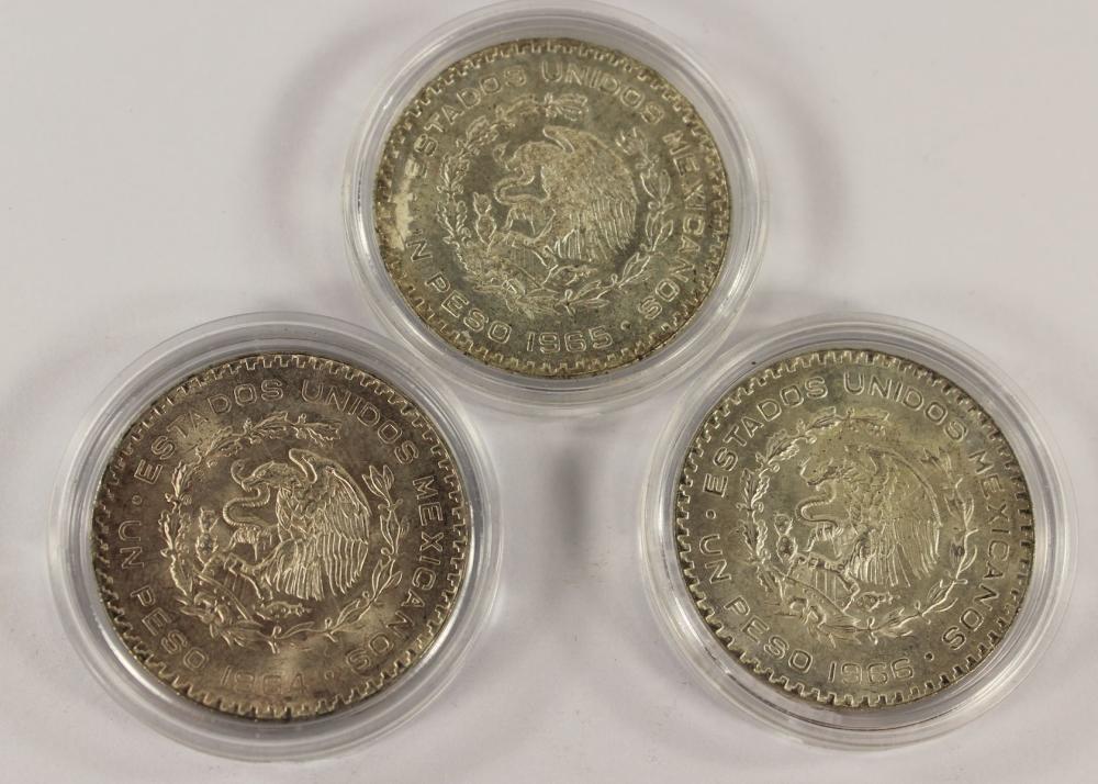 Mexico 1964, 65 & 66 Silver... image