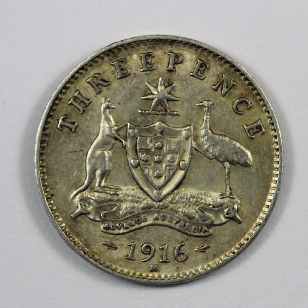 Australia. 1916 Threepence,... image