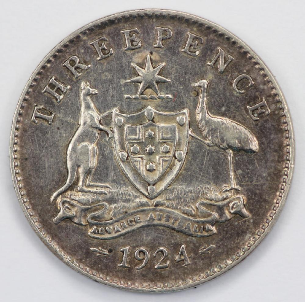 Australia. 1924 Threepence,... image