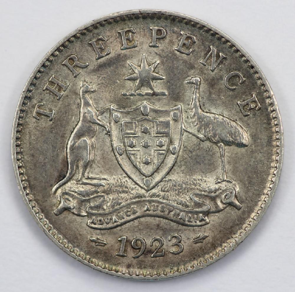 Australia. 1923 Threepence,... image