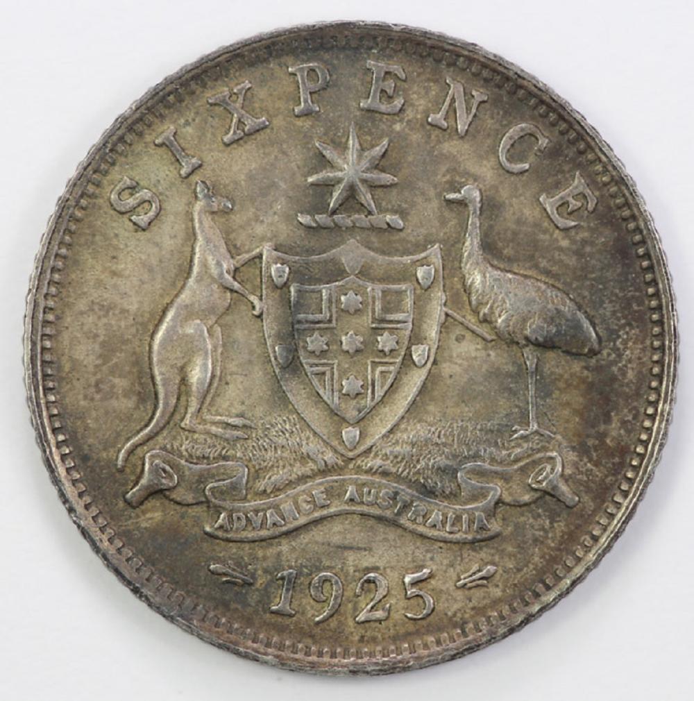 Australia. 1925 Sixpence, h... image