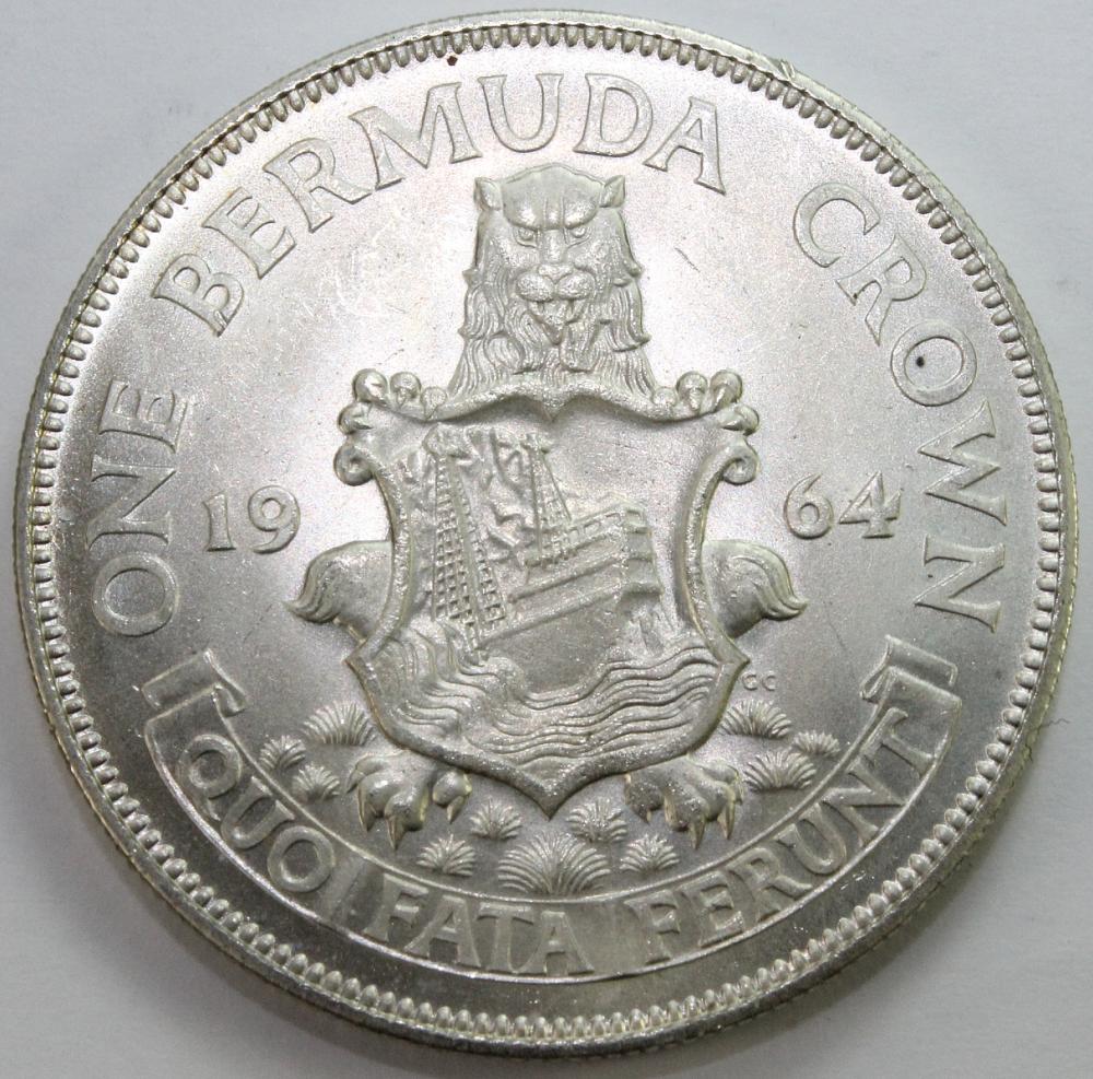 Bermuda. 1964 Silver (0.500... image