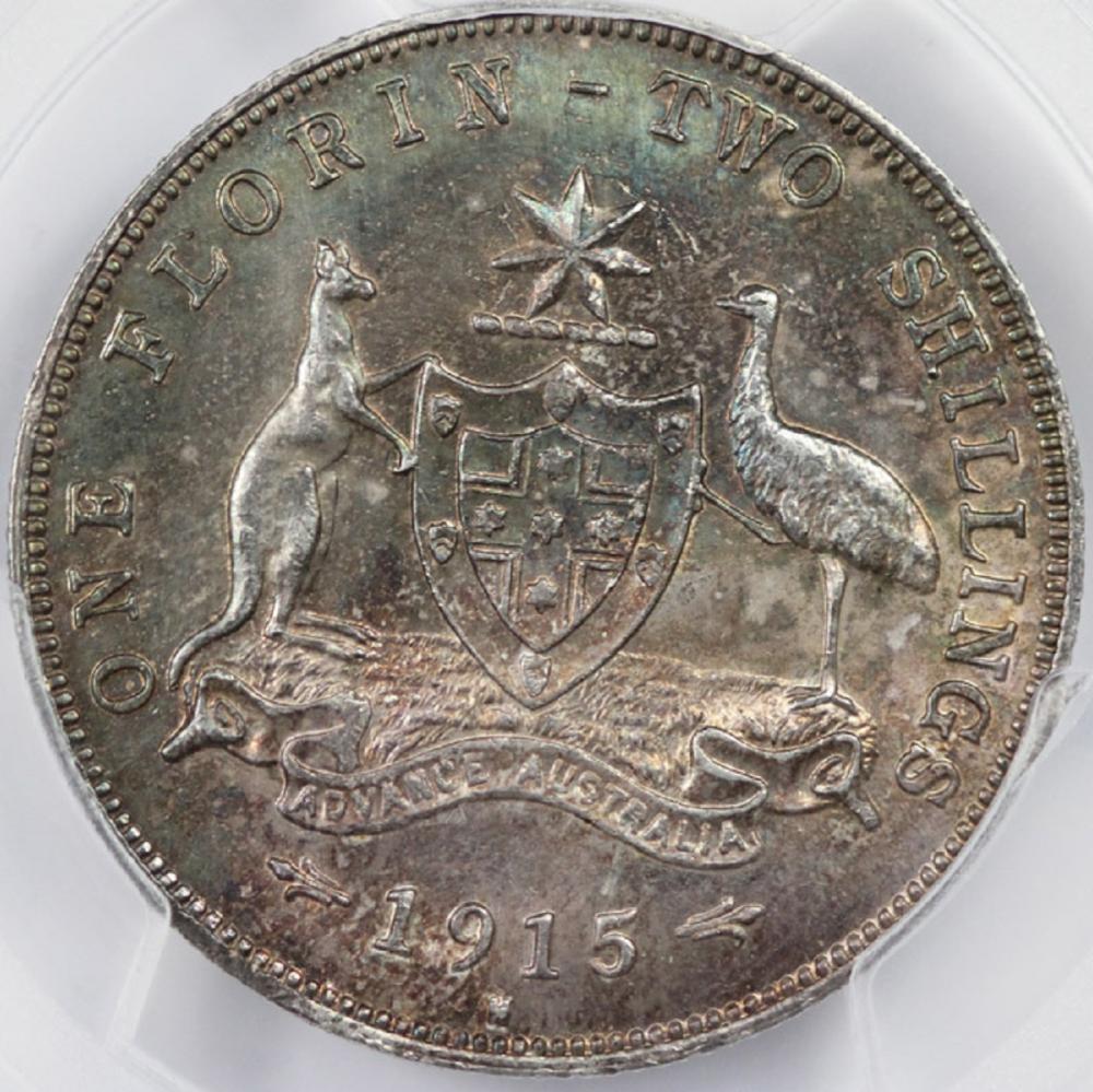 Australia 1915 H Florin, PC... image