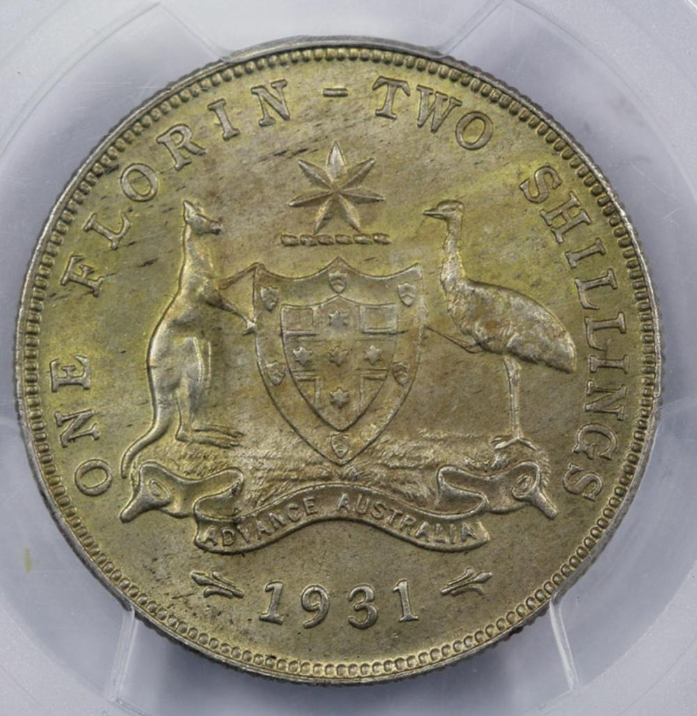 Australia 1931 Florin, PCGS... image