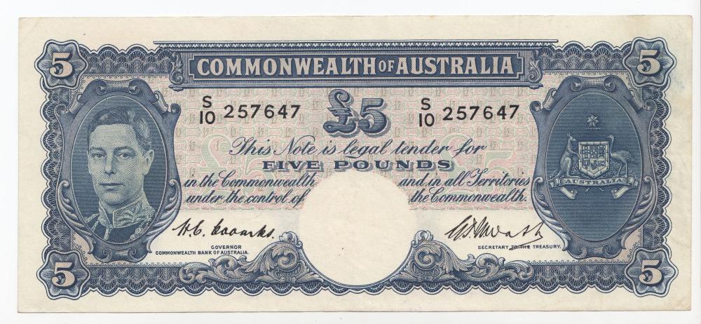 Australia 'Coombs-Watt' £5 ... image