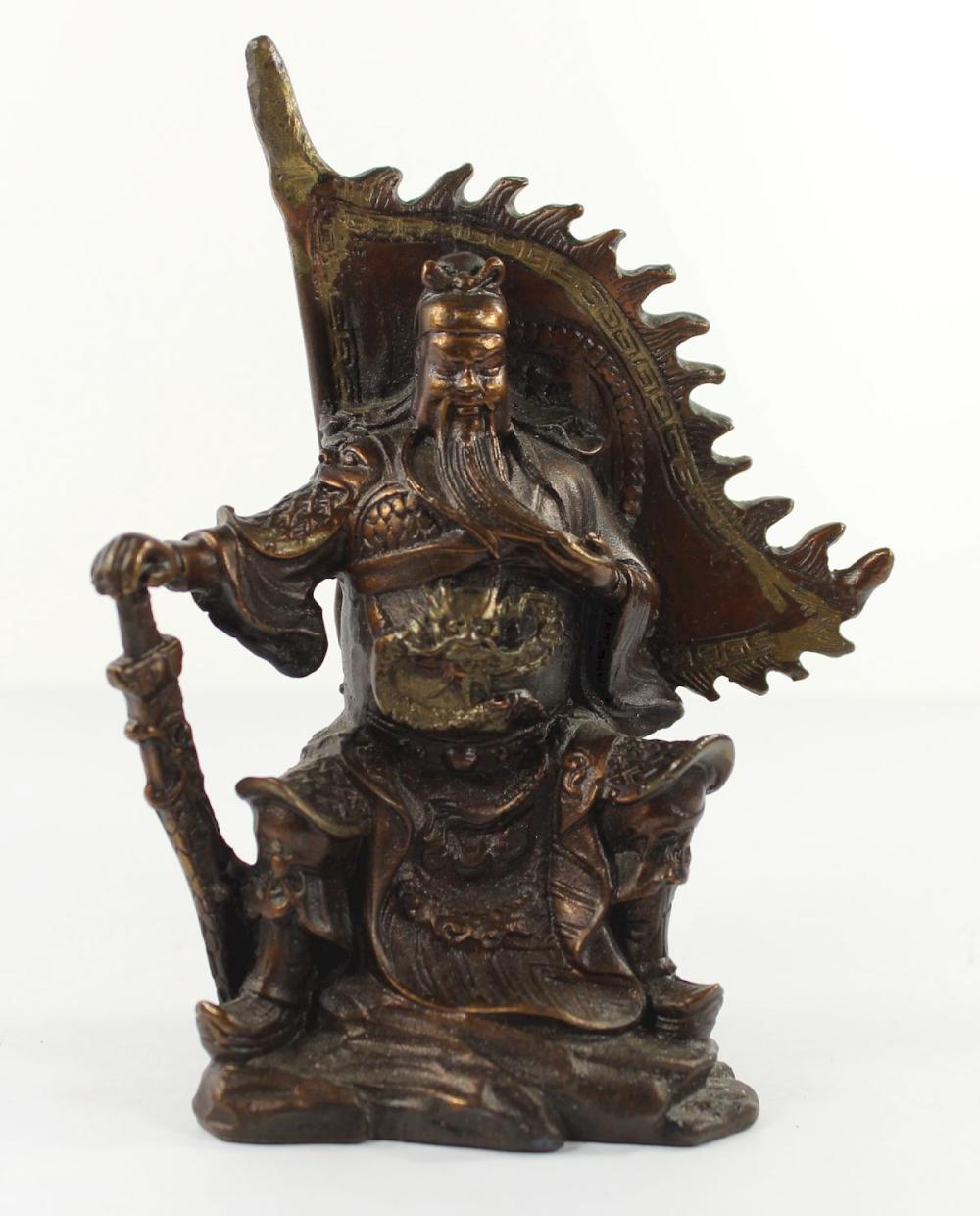 Chinese Bronze of a Seated ... image